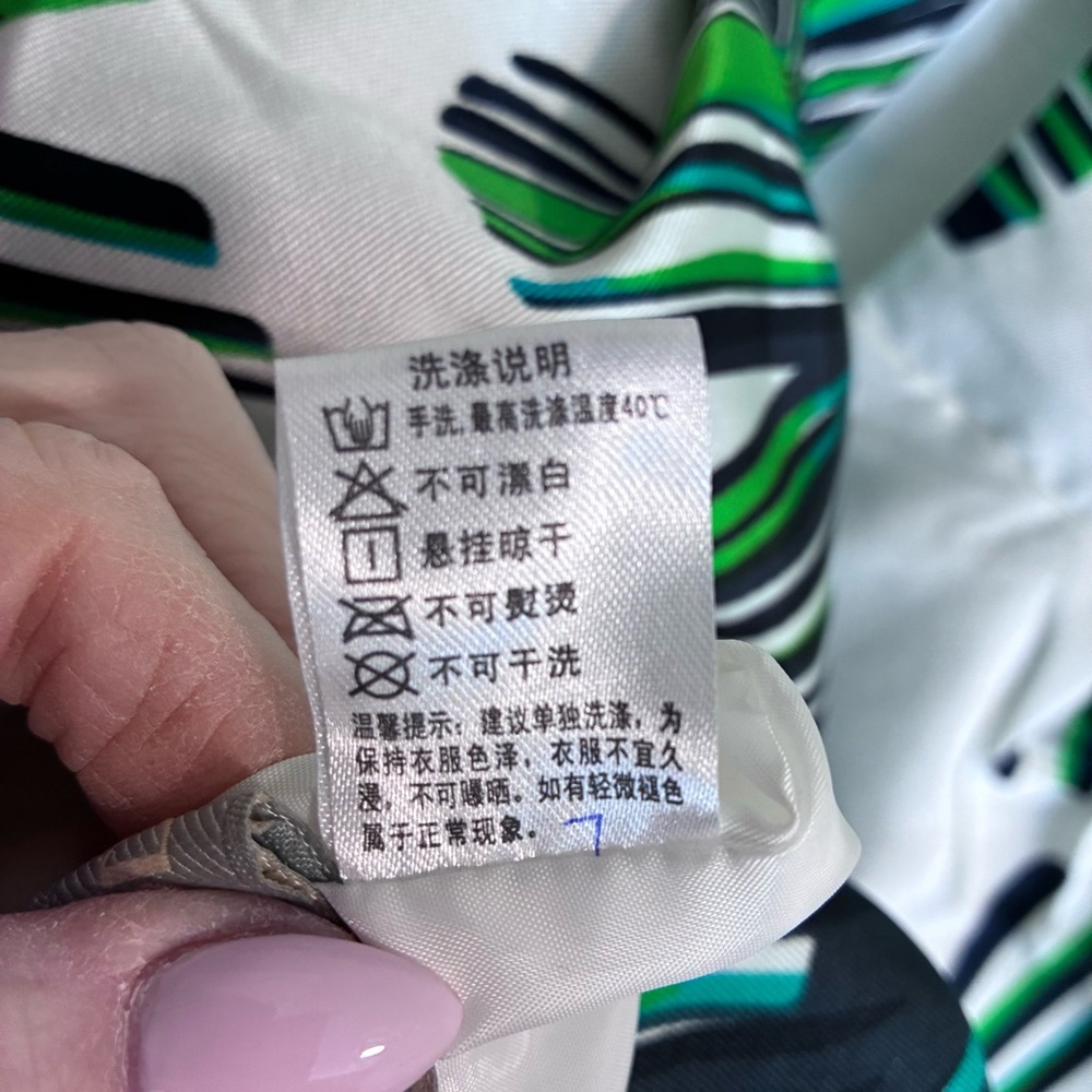 CC & DD - Tropical Sleeveless Dress with Bold Leaf Design - L - Picture 10 of 12